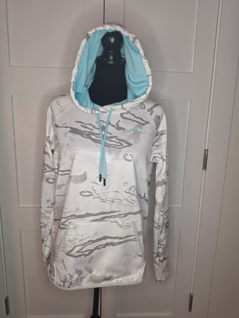 Under Armour Icon Storm Camo Pullover Hoodie Womens Sz M